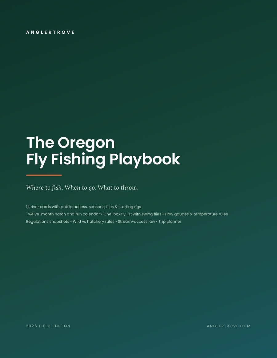 Cover of the Oregon Fly Fishing Playbook